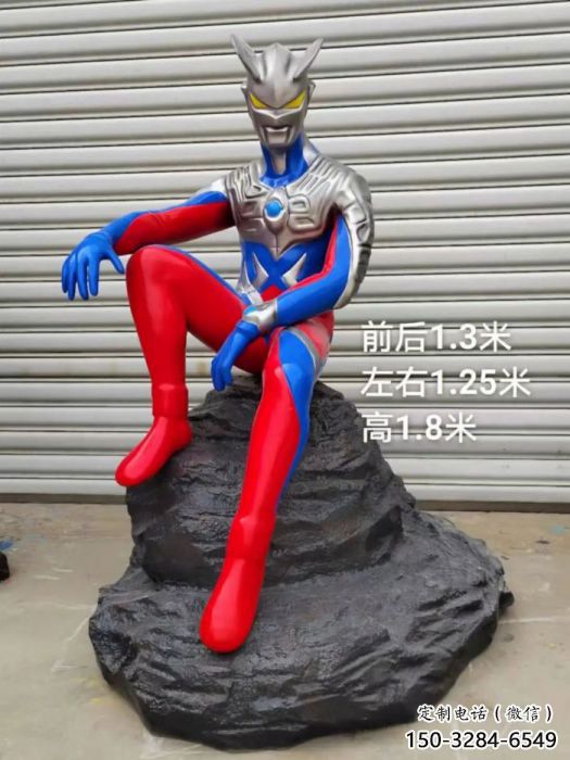 商場超人雕塑廠家 卡通雕塑 店門口小品