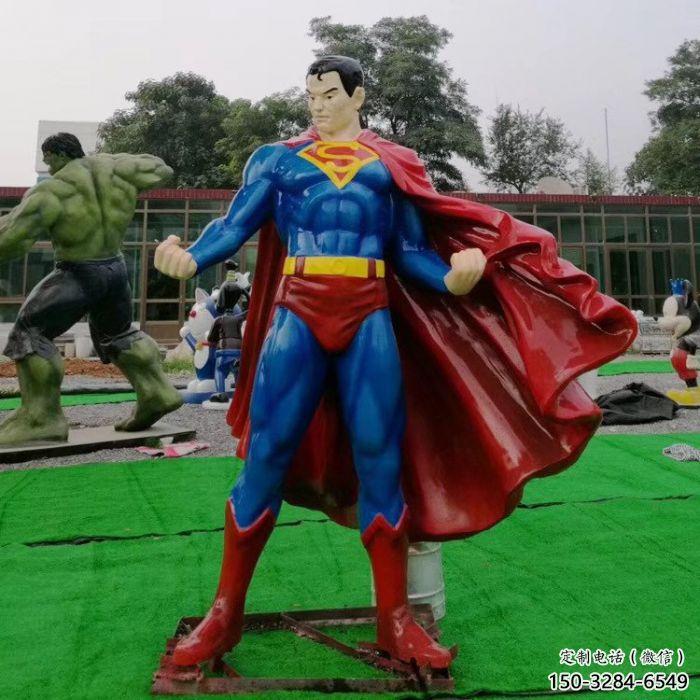 室內(nèi)超人雕塑價格 仿真景觀動漫雕塑 大型卡通雕塑