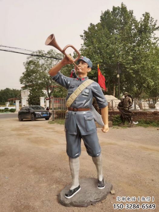 廣場紅軍雕塑產品 抽象革命雕塑 烤漆抗戰雕塑