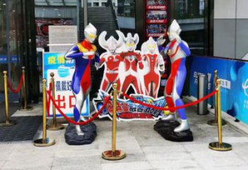 卡通超人雕塑效果圖 店門口園林雕塑 卡通小品