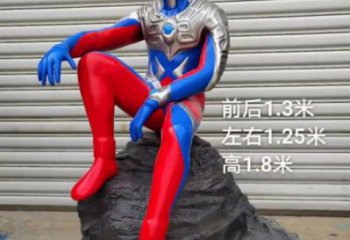 商場超人雕塑廠家 卡通雕塑 店門口小品