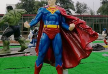 室內超人雕塑價格 仿真景觀動漫雕塑 大型卡通雕塑