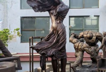 景觀女人雕塑制造商 剪影女性雕塑 商業街歐式雕塑