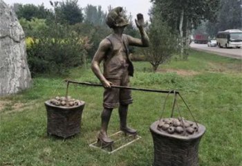 園林貨郎雕塑 風(fēng)景區(qū)民俗雕塑 廣場小品