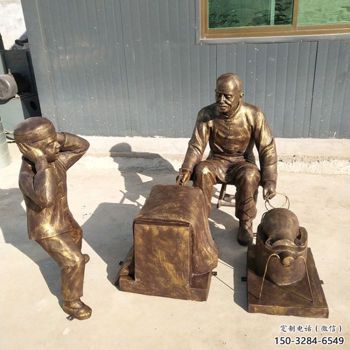 爆米花雕塑廠家 彩繪民俗雕塑 現(xiàn)代小吃雕塑