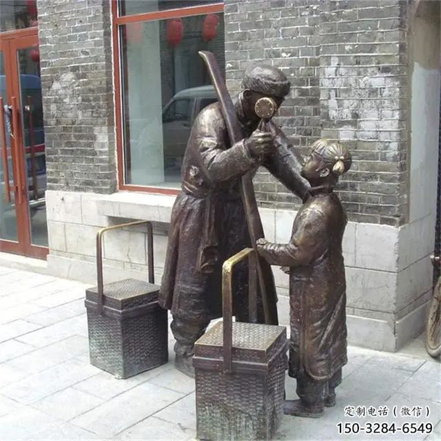 民俗小販雕塑廠家 酒店公園雕塑 風(fēng)景區(qū)擺件