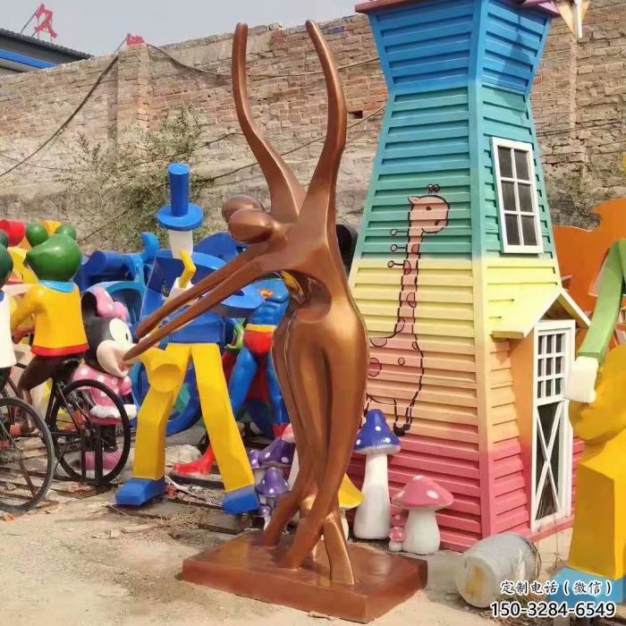 別墅區(qū)吹拉彈唱雕塑廠 大型別墅區(qū)音樂雕塑 剪影音樂人雕塑