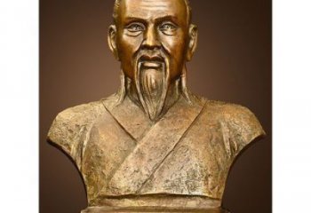 景觀扁鵲雕塑 烤漆大型名醫(yī)雕塑 藥王胸像雕塑