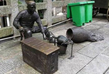 爆米花雕塑制作 景觀美陳民俗雕塑 噴漆小吃雕塑