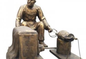 爆米花雕塑產(chǎn)品 景觀美陳民俗雕塑 鑄銅小吃雕塑