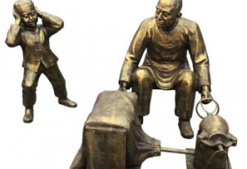 步行街爆米花雕塑實(shí)景圖 游樂(lè)場(chǎng)景觀民俗雕塑 鑄造小吃雕塑