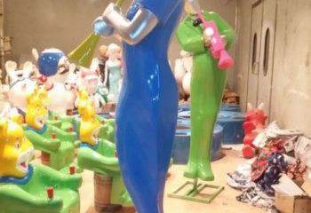 吹拉彈唱雕塑 彩繪剪紙樂隊雕塑 現代音樂人雕塑廠家