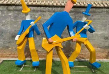 吹拉彈唱雕塑 仿真音樂雕塑 烤漆音樂人雕塑制作