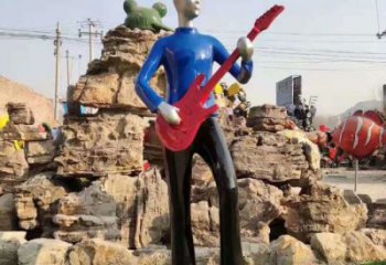 吹拉彈唱雕塑 切面燈光音樂雕塑 政府音樂人雕塑廠