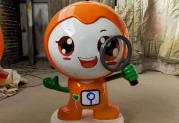 彩繪玩偶雕塑廠家 卡通雕塑 步行街?jǐn)[件