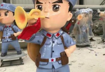 步行街交警雕塑廠家 游樂場軍人雕塑 鑄造士兵雕塑