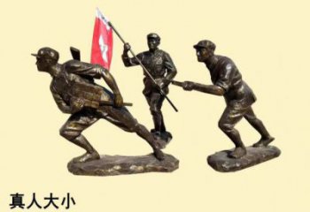 公園交警雕塑生產商 戶外軍人雕塑 抽象士兵雕塑