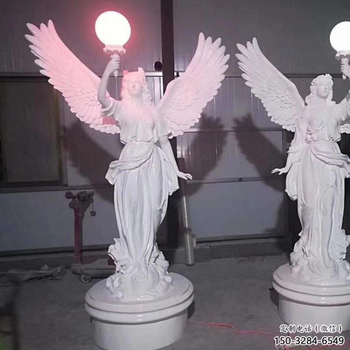 戶外耶穌雕塑廠家 噴漆西方雕塑 燈光人物雕塑