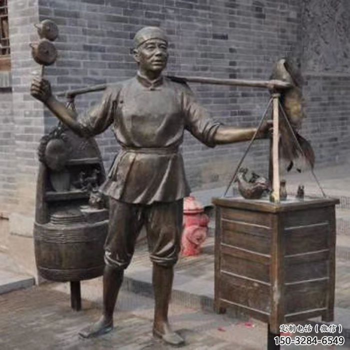 村口老人雕塑廠家 啞光景觀擺件 公園古代雕塑