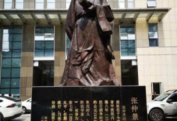 大型張仲景雕塑廠家 歐式步行街擺件 彩繪名醫雕塑