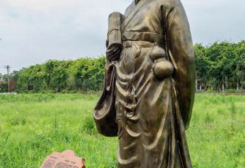 商業街張仲景雕塑廠 烤漆擺件 彩繪名醫雕塑