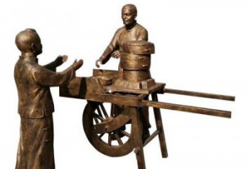 步行街老人雕塑廠家 游樂場景觀民俗雕塑 鑄造古代雕塑