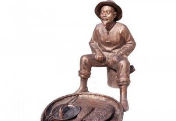 草地老人雕塑廠 鑄銅民俗雕塑 大型古代雕塑