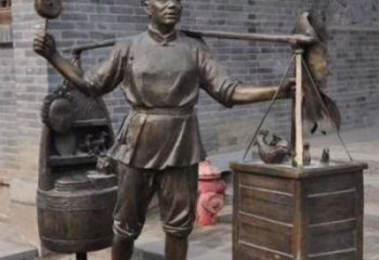 村口老人雕塑廠家 啞光景觀擺件 公園古代雕塑