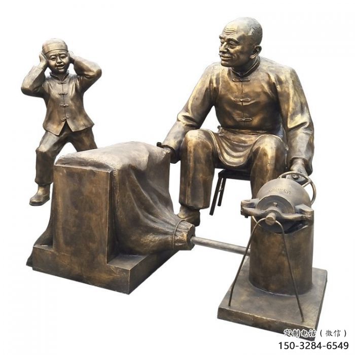 廣場老人雕塑廠家 抽象景觀民俗雕塑 烤漆古代雕塑