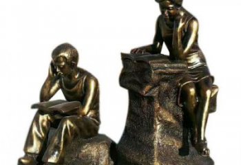 街頭老人雕塑廠家 大型別墅區擺件 鑄銅古代雕塑