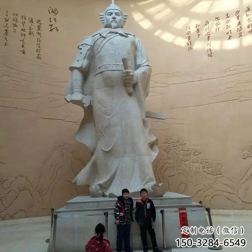 公園岳飛雕塑廠家 仿古公園名人雕塑 景觀肖像雕塑