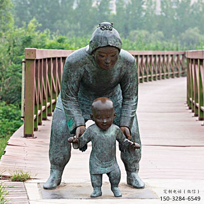 公園母親雕塑 創意女人雕塑 美陳肖像雕塑廠家