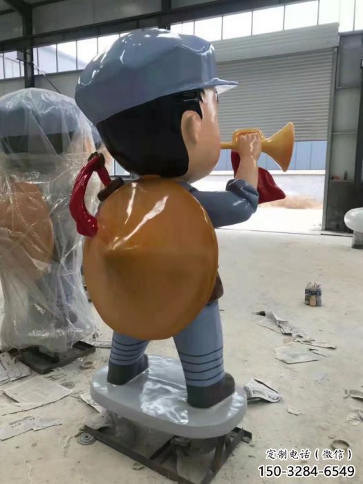 玻璃鋼武警雕塑 創意警察雕塑 別墅區戰士雕塑