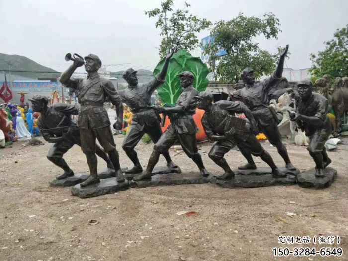 美陳武警雕塑 玻璃鋼警察雕塑 酒店戰(zhàn)士雕塑