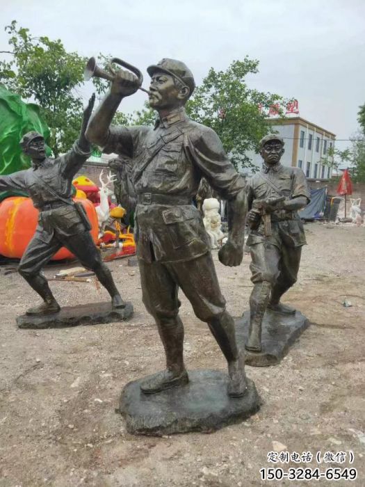 玻璃鋼武警雕塑 步行街警察雕塑 大型商場戰士雕塑