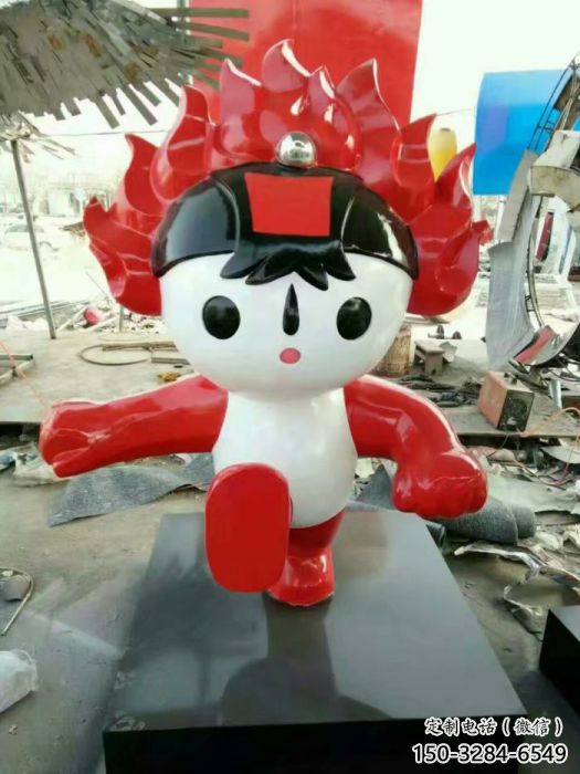 福娃雕塑廠家 仿真景觀體育雕塑 烤漆奧運雕塑