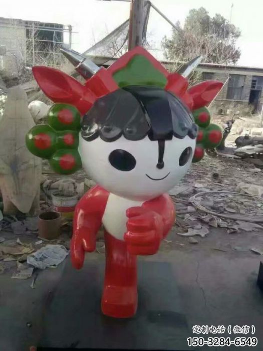 庭院福娃雕塑 公園體育雕塑 鍛造奧運(yùn)雕塑