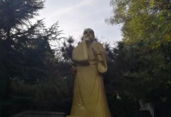 玻璃鋼扁鵲雕塑 創(chuàng)意名醫(yī)雕塑 仿銅藥王雕塑