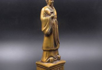 玻璃鋼扁鵲雕塑 仿銅名醫(yī)雕塑 大型藥王雕塑