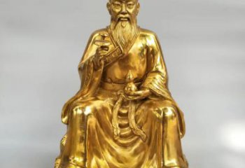 玻璃鋼扁鵲雕塑 中式村口名醫(yī)雕塑 景觀藥王雕塑