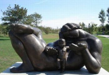 大型母親雕塑 玻璃鋼女人雕塑 房地產(chǎn)肖像雕塑