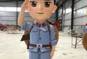 玻璃鋼武警雕塑 彩繪警察雕塑 戶外戰(zhàn)士雕塑