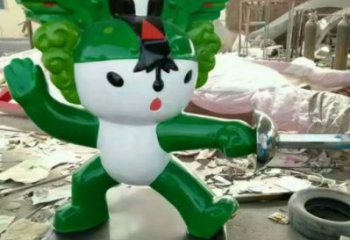 街道福娃雕塑 景觀體育雕塑 彩繪奧運雕塑