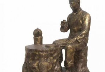 茶道雕塑廠家 戶外民俗雕塑 農村制茶雕塑