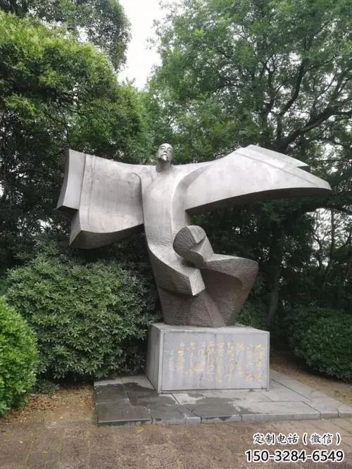 大門口李白雕塑廠家 公園古代雕塑 仿真詩人雕塑