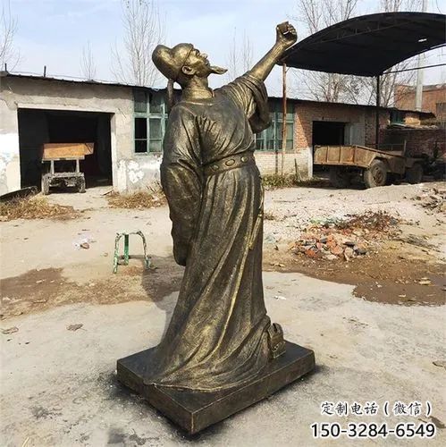 李白雕塑生產商 仿真景觀人物雕塑 烤漆詩人雕塑