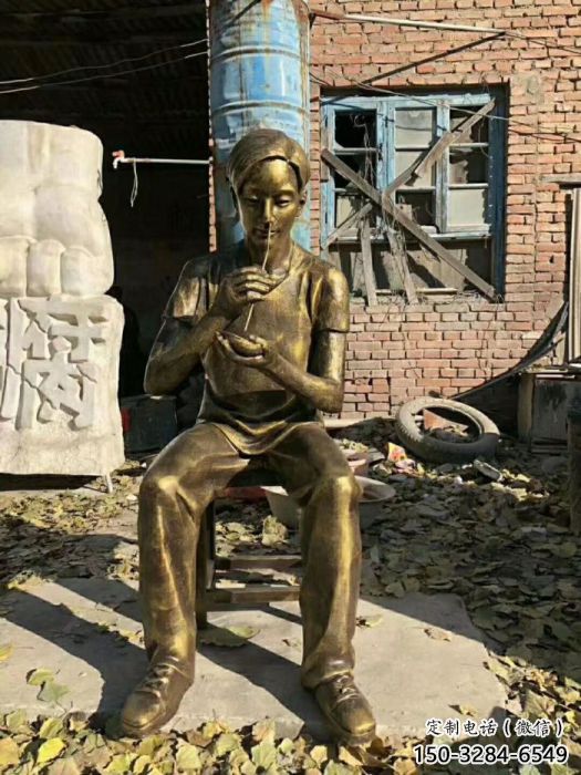 噴漆林則徐雕塑廠家 中式村口名人雕塑 草地肖像雕塑