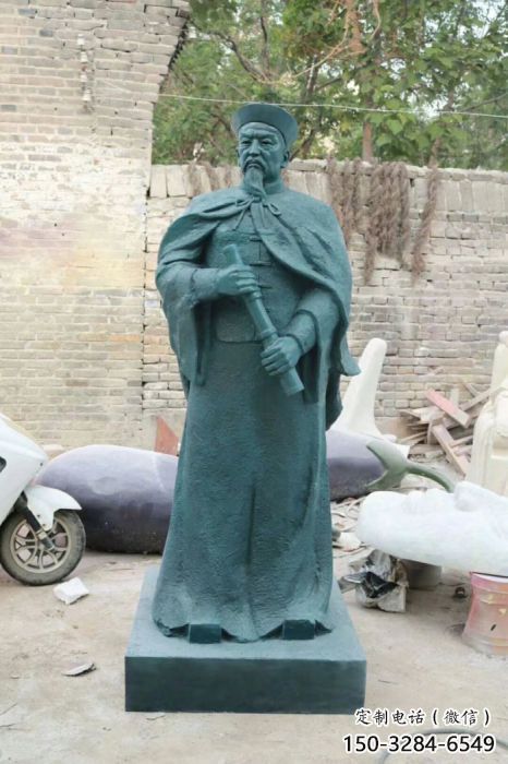 玻璃鋼林則徐雕塑 名人雕塑 步行街肖像雕塑