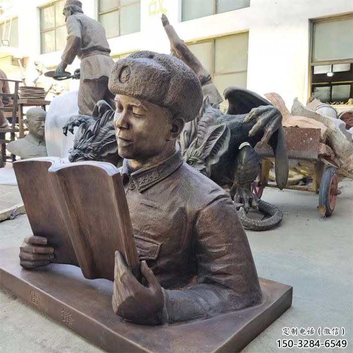 村口雷鋒雕塑 景觀人物雕塑 公園英雄雕塑