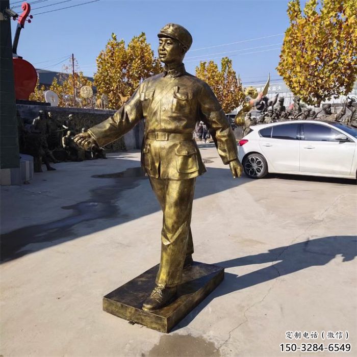 大門(mén)口雷鋒雕塑廠 公園古代雕塑 仿真英雄雕塑